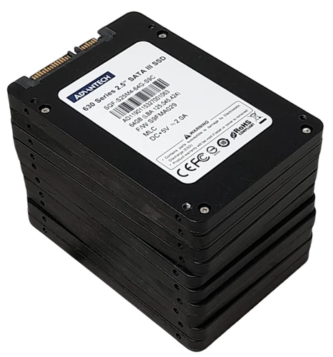 10 x Advantech SQF-S25M4-64G-S9C 64GB SATA 2.5" SSD Price Inc VAT 100% Health