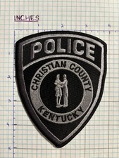 CHRISTIAN COUNTY, KY              Police Department Patch subdued