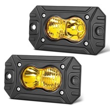 2X 4 Inch LED Work Cube Light Bar Pods fog Lamps for Pickup SUV UTV 4WD offroad
