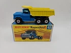 Lesney Matchbox Dodge Dumper Truck No 48 Superfast G Box Blue Yellow England