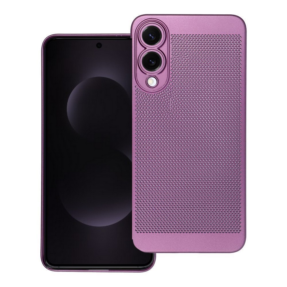 BREEZY CUSTODIA TRAFORATA COVER SHELL PURPLE PER SAMSUNG GALAXY S25 EDGE S937
