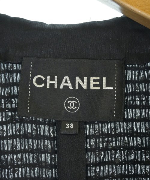 CHANEL Collarless Jackets Blacketc.(Patterned) 38… - image 3