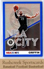 2019-20 Hoops Premium Stock #8 Blake Griffin Prizm NBA City Blue