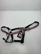 New Tough 1 Black Nylon Halter With Red Hearts Full #50-2031 3C-11