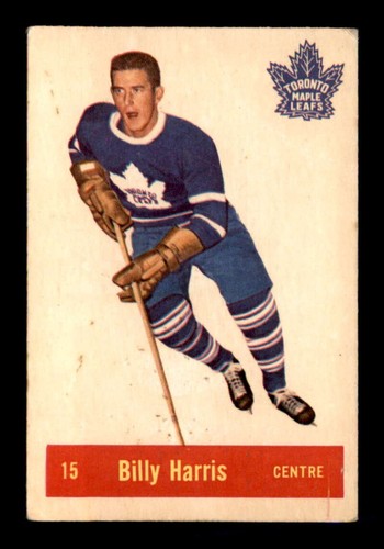 Billy Harris #15 1957 Parkhurst card