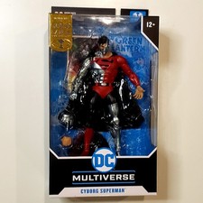 McFarlane DC Red CYBORG SUPERMAN Gold Label Target Exclusive