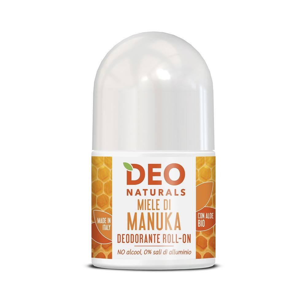 Optima Naturals Deo Naturals - Deodorante Roll On Miele di Manuka, 50ml