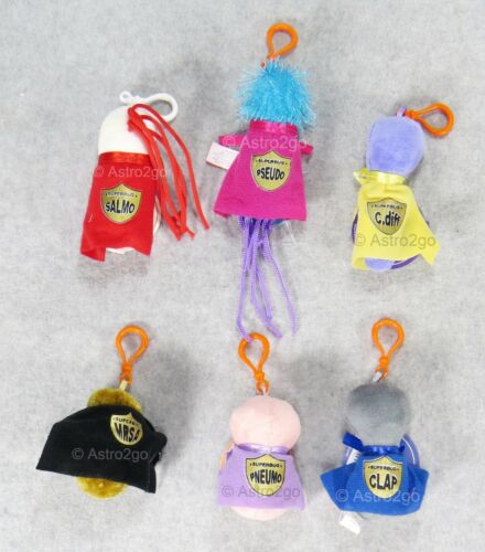 GIANT MICROBES-SUPERBUG THEME SET-MRSA Clap C diff Pseudomonas Salmonella Pneumo - Picture 2 of 9