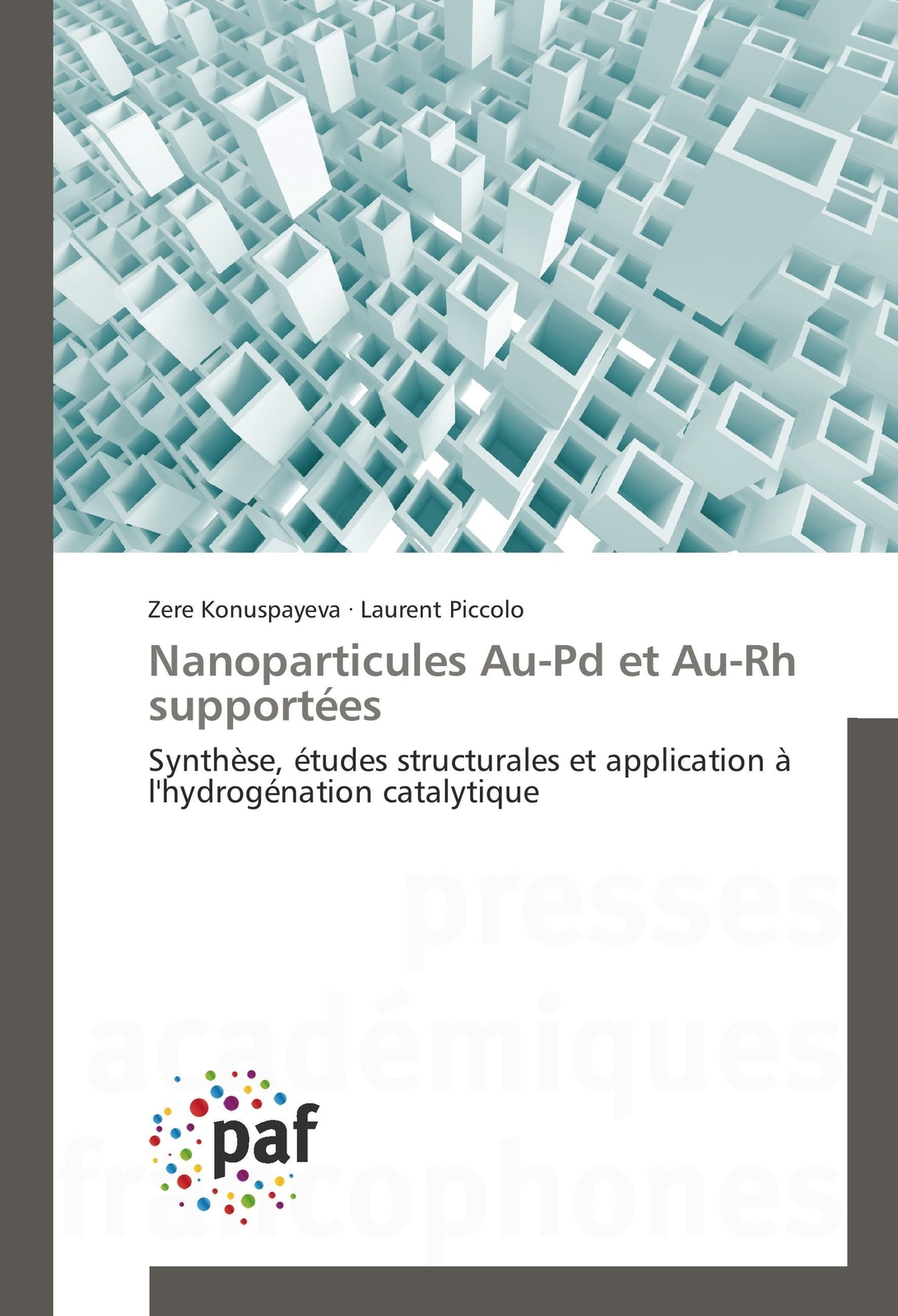 Thumbnail - Zere Konuspayeva (u. A.) | Nanoparticules Au-pd Et Au-rh Supportées |