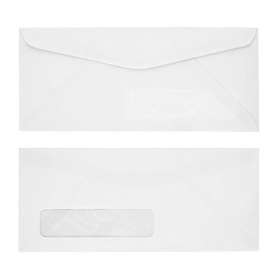 #10 Single Window (DIGITAL) Envelope - 24# White (4 1/8 x 9 1/2) - Box of 500