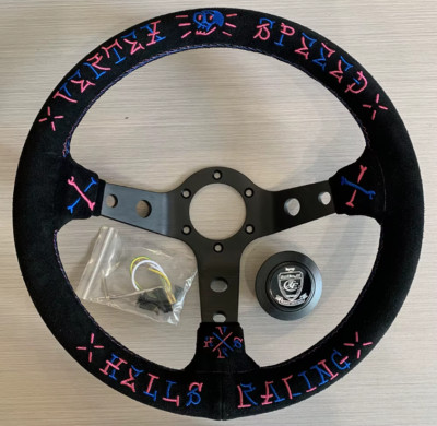 330mm Deep Dish Steering Wheel - Fit 6 hole Hub Like Vertex Nardi NRG Grip