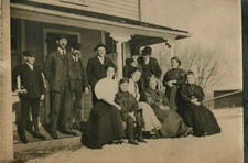 Midwestern Family Portrait (c.1920) RPPC Photo Postcard