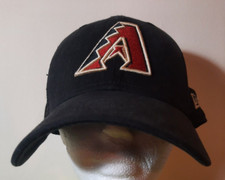 New Era 9Forty MLB Arizona Diamondbacks Logo Snapback Hat Black/Red Baseball-NEW