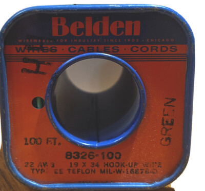 Belden 8326-100 Cable GREEN  20 AWG 100ft