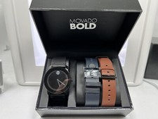 Movado Bold Men's Trend Watch Interchangeable Strap Gift Set, 42MM