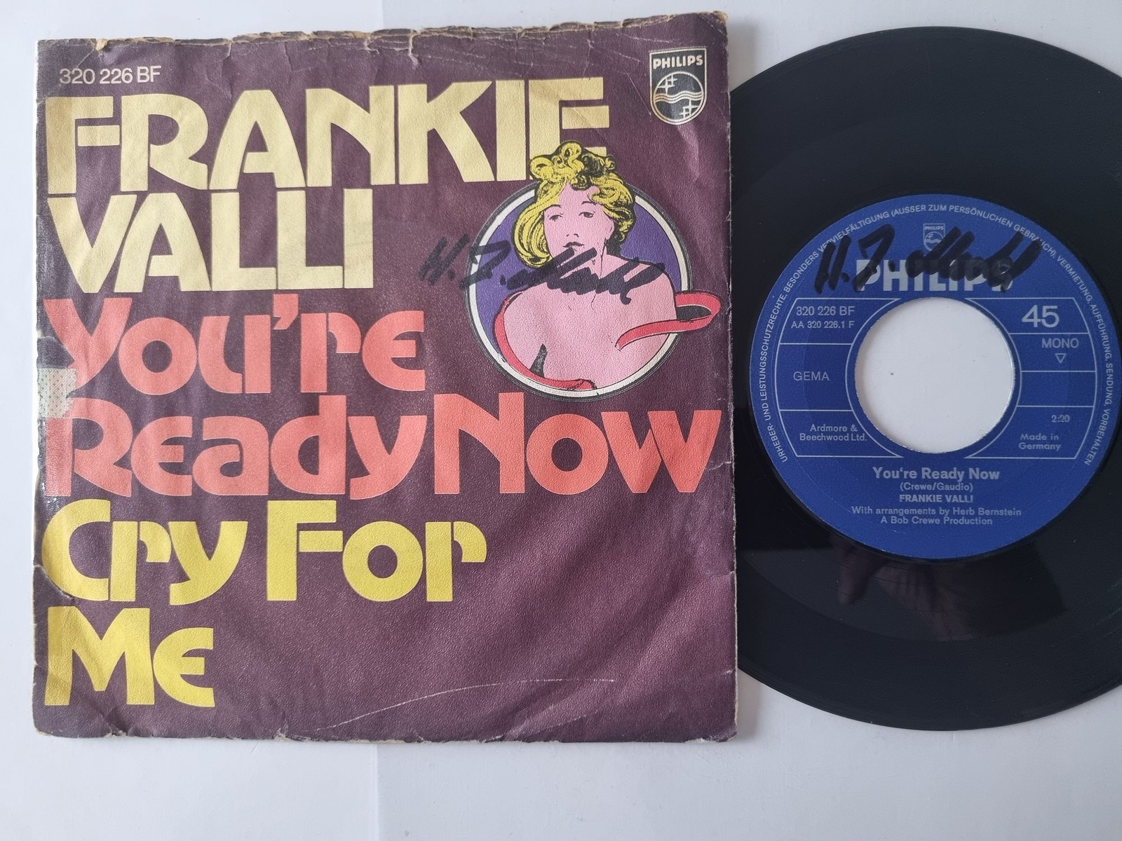 Frankie Valli - You're ready now 7'' Vinyl Germany/ READ FOR CONDITION!!