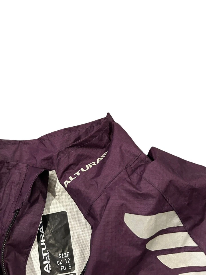 Chaqueta de ciclismo Altura para mujer talla S 12 púrpura cremallera completa visión nocturna Foto 2 de 4