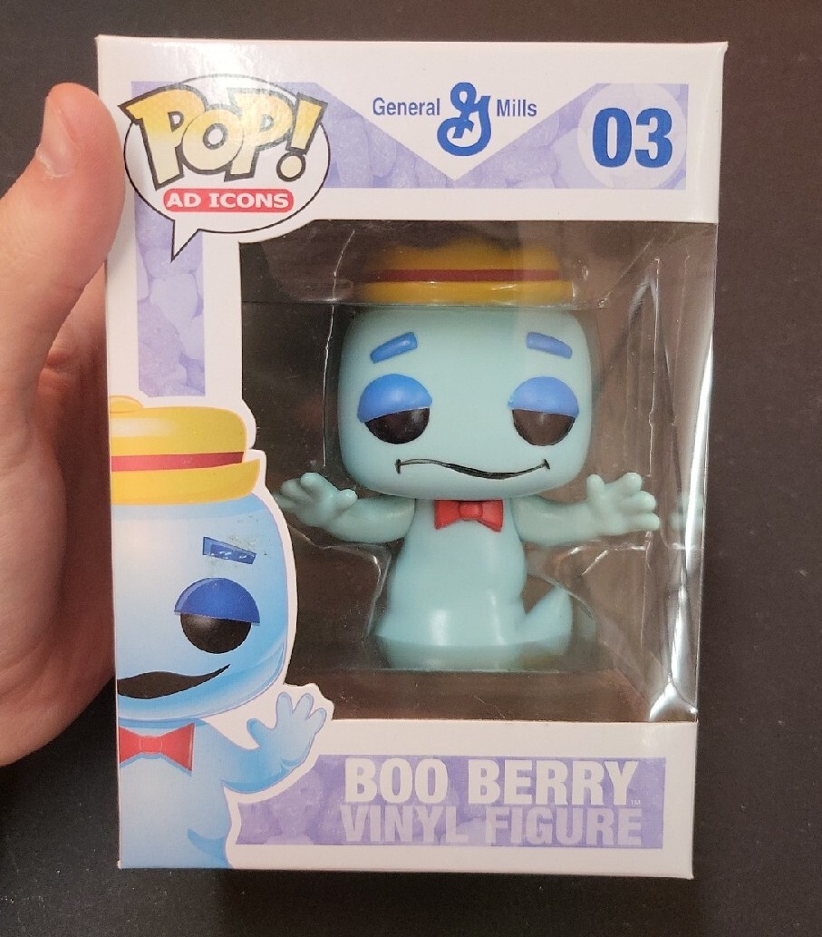 En Oferta ¡Funko Pop! Ad Icons General Mills Boo Berry #03 Bóveda Y Retirada Muy Rara