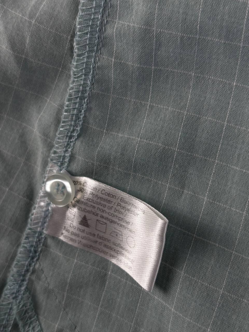 Camicia donna Arc'teryx Destina taglia M blu cotone manica corta con bottoni