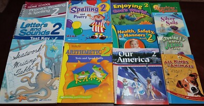 Lot of Abeka Books 2nd Grade Readers Student Teacher curriculum Text books FB516