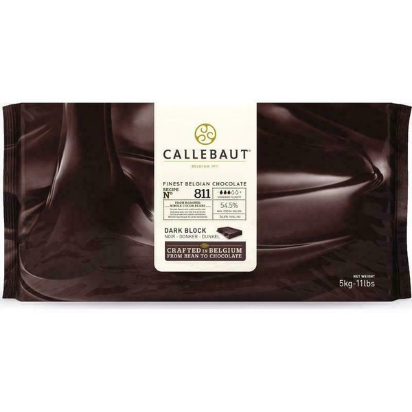 Callebaut Dark chocolate block 5kg (5410522037234)