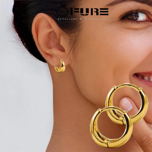 14mm huggie sale hoop earrings