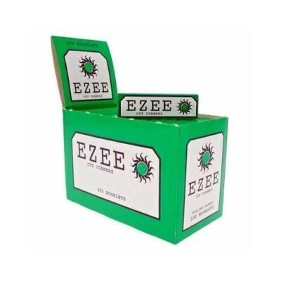 EZEE Green Rolling Paper Cigarette Standard Cut Corners - Genuine - Multilisting
