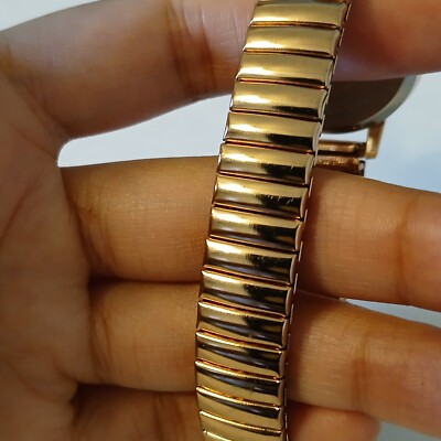 Laura Ashley Rose Gold Tone Stretch Bracelet Watch LA31034RG Japan