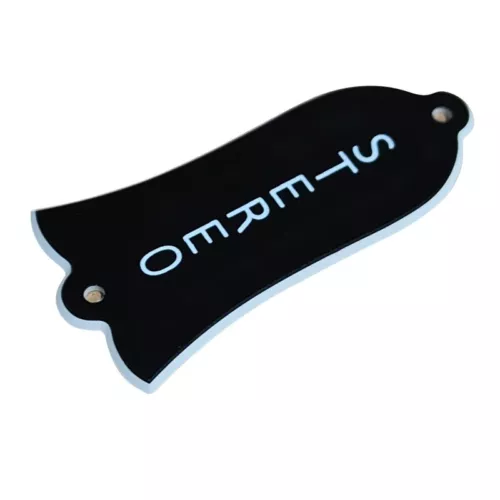 1PCS For Gibson Print 'STEREO' TRUSS ROD COVER PLATE , 2Ply Black