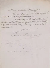Émile BERGERAT - Autograph Letter Signed to Jules HURET