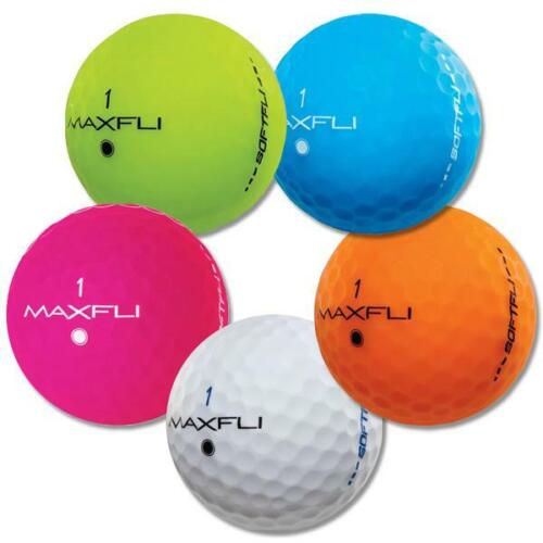 12 Mint Assorted Maxfli SoftFli Matte AAAA / AAAAA Used Golf Balls 4/5A