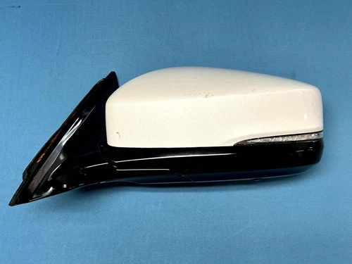 18-20 Acura Tlx Left Driver Door Mirror White Pearl Nh883p 20 Cut Wire Oem