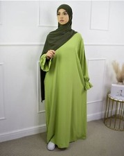 Islamic Women Abaya Long Robes Turkey Modest Caftan Dubai Ramadan Dresses Gown
