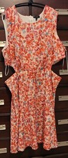 MacKenzie & James Women’s 3X DRESS CALF LENGTH SLEEVELESS PINK MULTI FLORAL-NWT