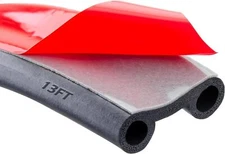 MYFAMIREA 13Ft Adhesive Tailgate Seal EPDM Rubber Universal Car Seal Strip for