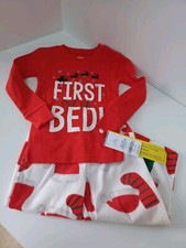 NWT Carter's 2 piece Pajama PJ Set Christmas Holidays Unisex 2T