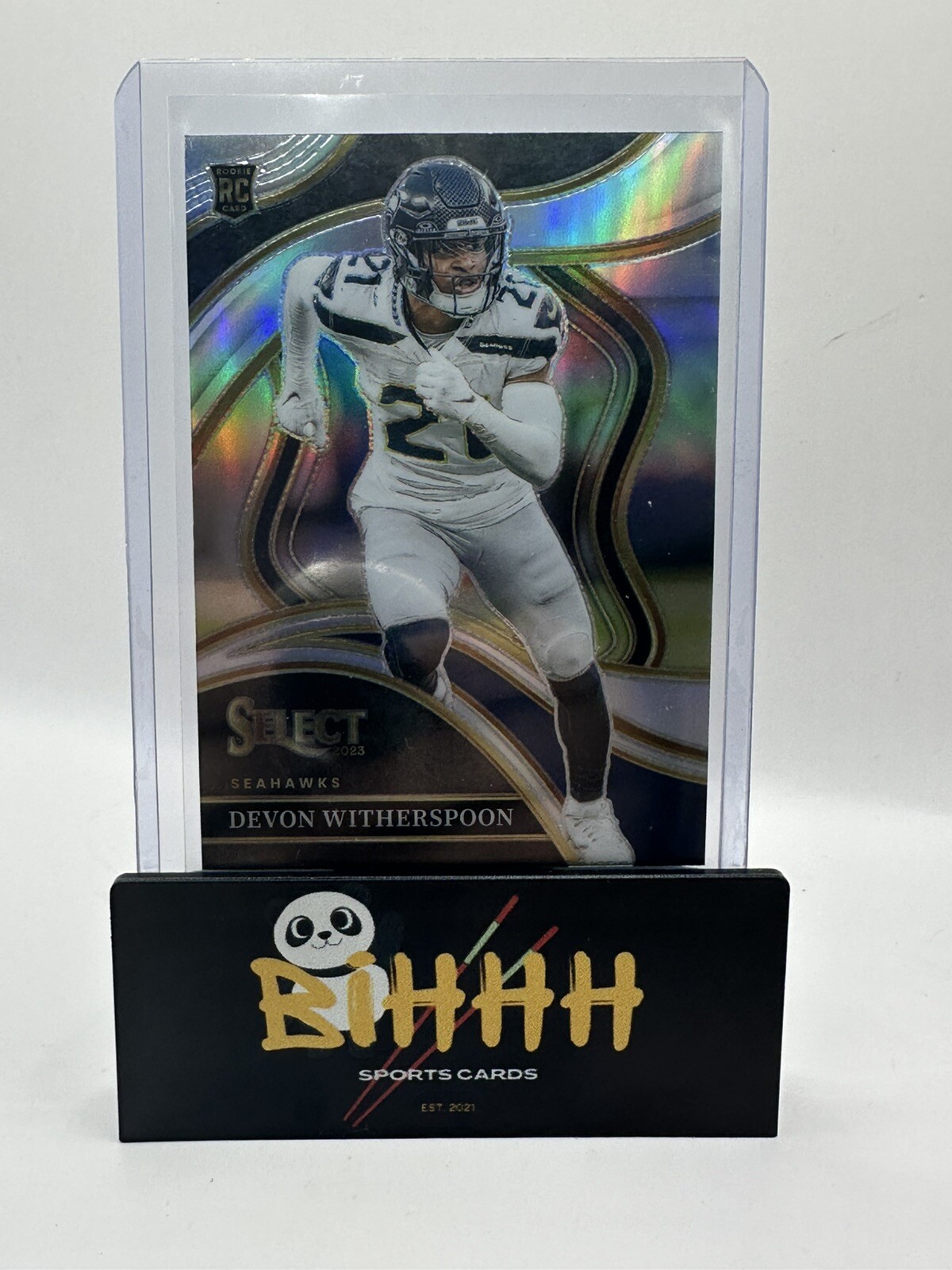 2023 PANINI SELECT DEVON WITHERSPOON ROOKIE CLUB LEVEL SILVER PRIZM SEAHAWKS RC