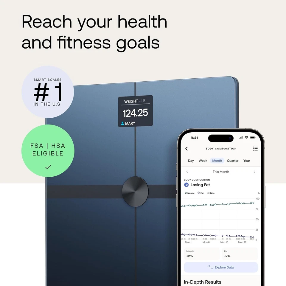 WITHINGS Smart Scale Body Smart Black - Image 2 of 4