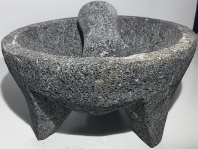 Molcajete/Tejolote Authentic Mexican Lava Mortar&Pestle Guacamole Salsa Maker 5''