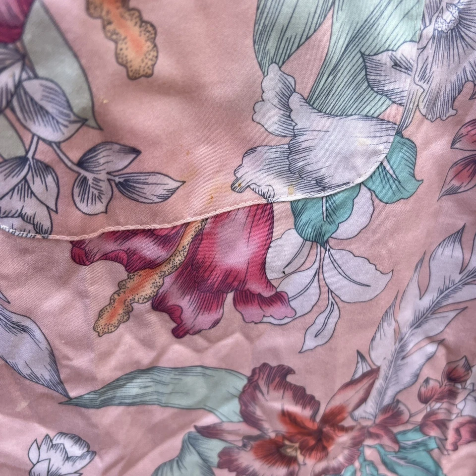 Camisón Miss Elaine Tropical Talla Mediana M Bolsillos Manga Corta Ligero Foto 4 de 4