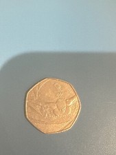 50p Coin 2016 Team GB swimming Olympics Aquatics Swimmer Fifty Pence coin Rare!!