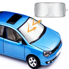 Feildoo Foldable Car Front Window Heat Protective Sun Shade Shield Cover Visor