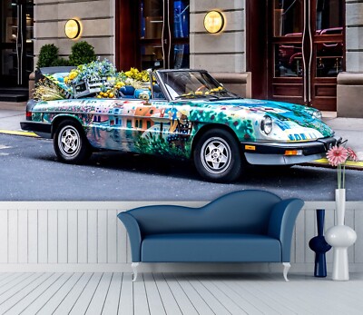 3D Painting Cars ZHUA3649 Wallpaper Wall Murals Removable Self-adhesive Ann