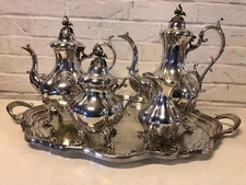 Reed & Barton Winthrop Silver plate 5 Piece Tea set