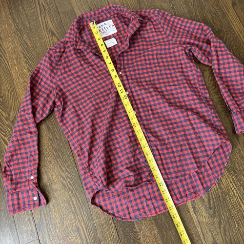 Frank and Eileen “Eileen” shirt Red Blue Check Size XS Button Up Shirt Pocket - Picture 6 of 8