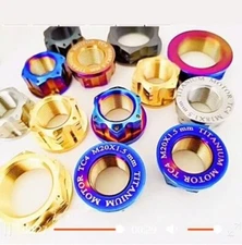 1pc /M16/M18/M20/M22/M24/M28 mm/Titanium Flange Nut For Motorcycle Axle