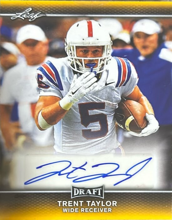2017 Leaf Draft AutographsATT2 Trent Taylor Louisiana Tech Bulldogs