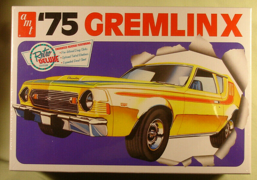 '75 AMC Gremlin X AMT 1/25 new sealed Retro Deluxe Round 2