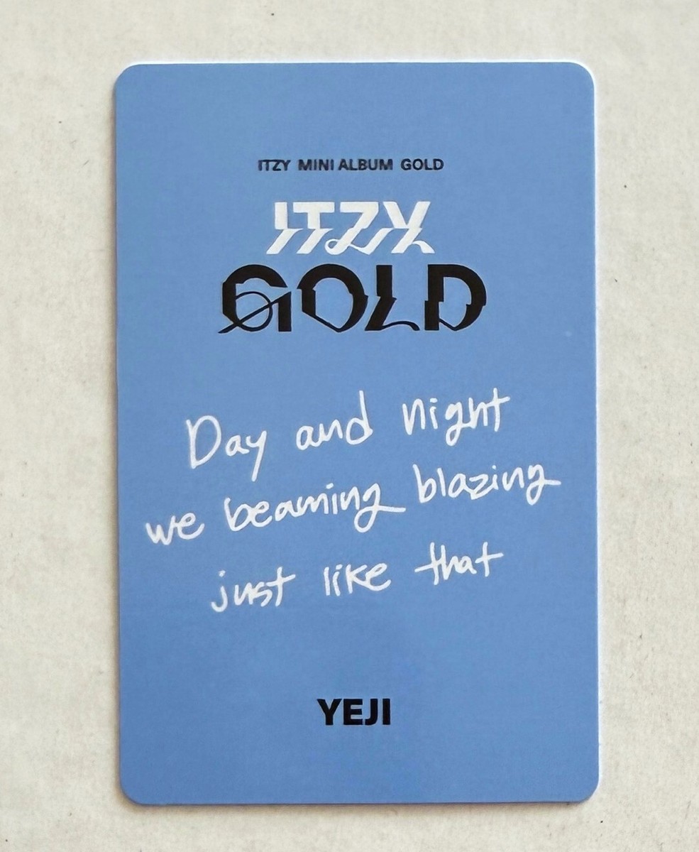 ITZY 9th Mini Album Gold Platform Nemo Ver Official Photocard | eBay
