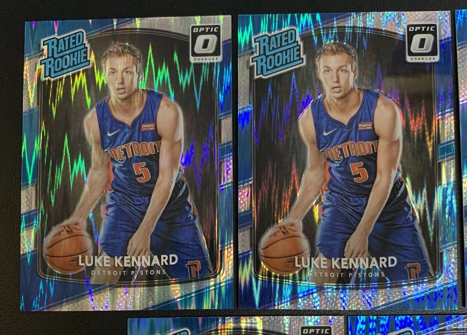 LUKE KENNARD Optic ROOKIE SHOCK REFRACTOR Prizm SP RC (x5) - Image 2 of 4